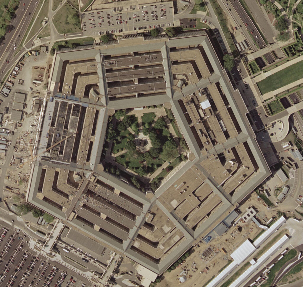 Pentagon satellite image